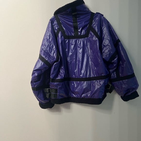 Free people woman’s Vagabond fleece Bomber Jacket - Picture 9 of 12